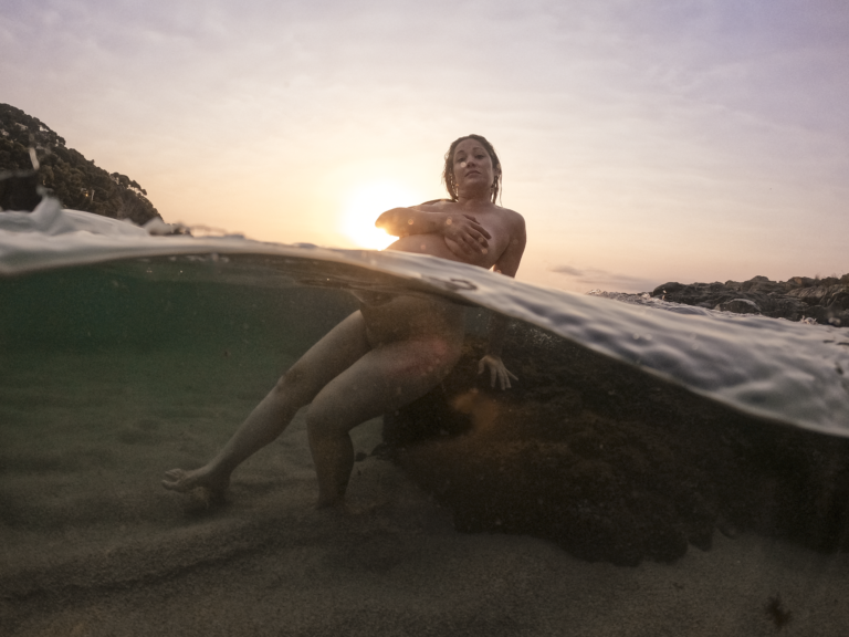 Sessions de fotos a la platja i sota l'aigua Costa Brava, Girona